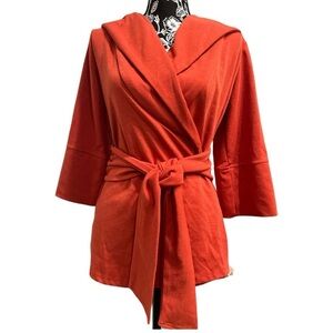 X TAREN wrap cardigan 3/4 sleeve
